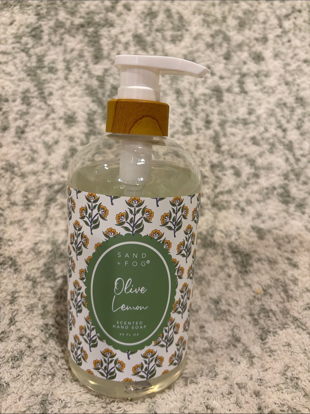 Sand +Fog Olive Lemon Scented Hand Soap NWT 20oz pump